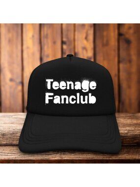 Teenage Fanclub 90s Scottish Alt Rock Band Mens Trucker Hat Black Snapback